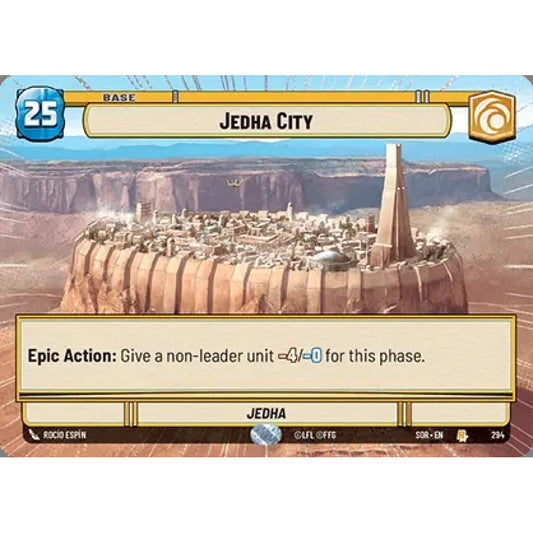 Jedha City, 294, R, Star Wars Unlimited, Sparks Of Rebellion