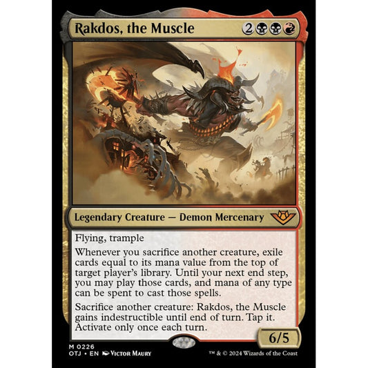 Rakdos, the Muscle, 226, mythic, Magic: The Gathering, Outlaws of Thunder Junction