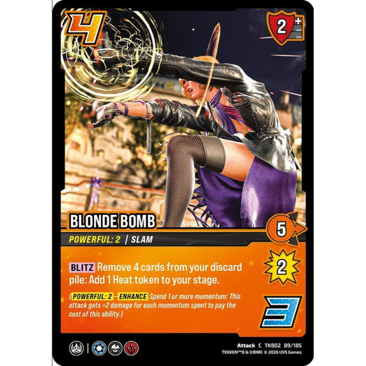 Blonde Bomb 89/185 TK802 Universus Tekken 8 Attack C