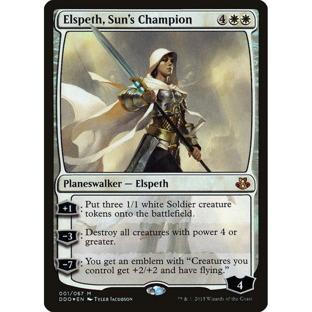 Elspeth, Sun's Champion mythic 1 Magic the Gathering Duel Decks: Elspeth vs. Kiora