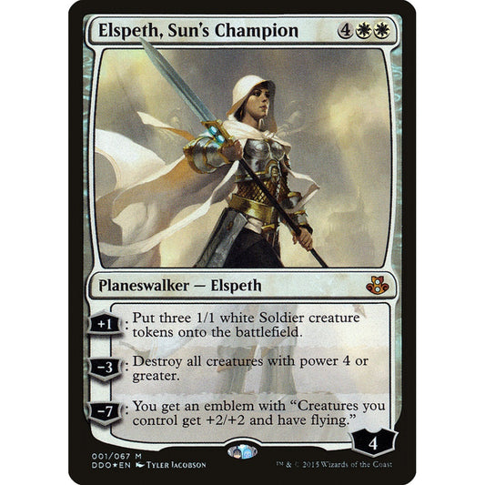 Elspeth, Sun's Champion mythic 1 Magic the Gathering Duel Decks: Elspeth vs. Kiora