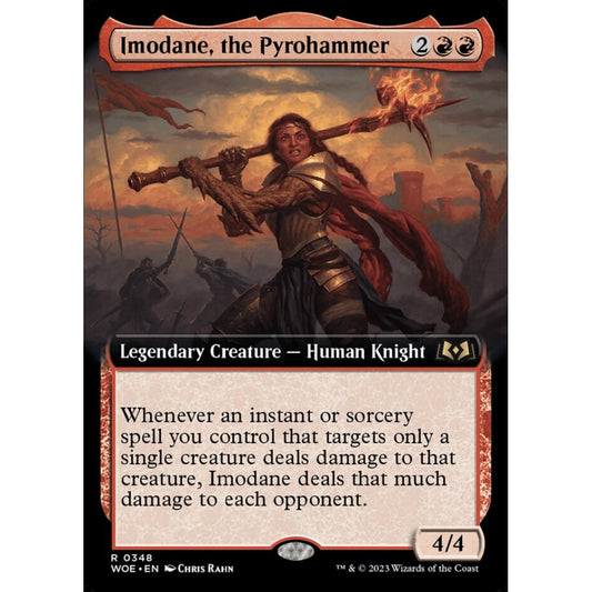 Imodane, the Pyrohammer, rare, 348, Magic the Gathering, Wilds of Eldraine