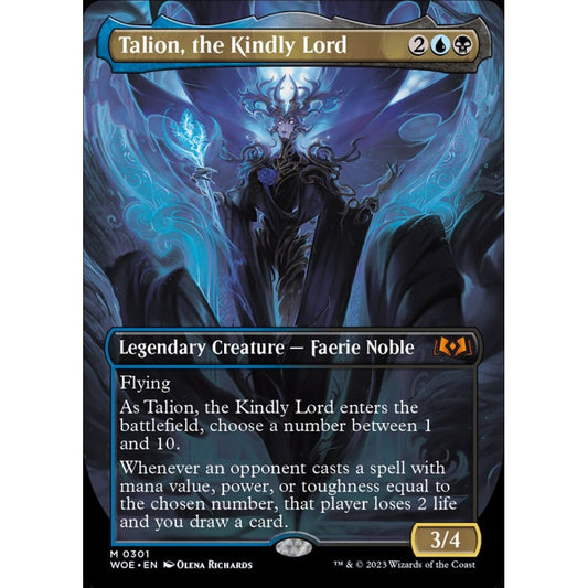 Talion, the Kindly Lord, mythic, 301, Magic the Gathering, Wilds of Eldraine