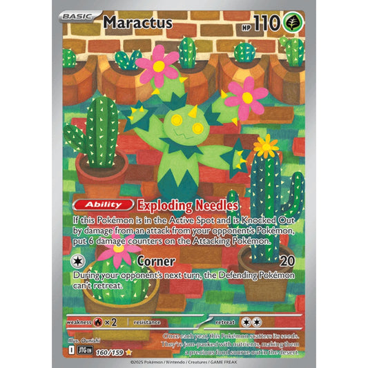 Maractus Illustration Rare 160/159 Pokemon Card Game Journey Together