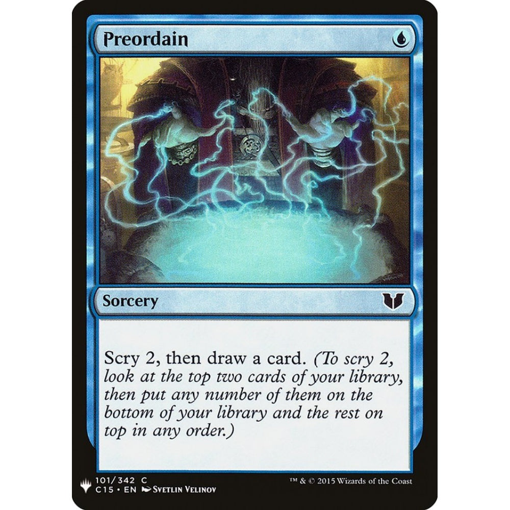 Preordain common C15-101 Magic the Gathering The List