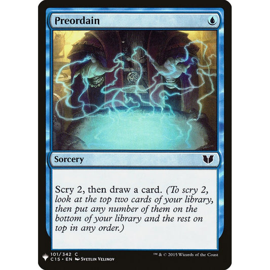 Preordain common C15-101 Magic the Gathering The List