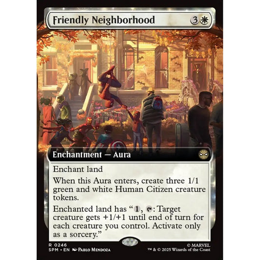 Friendly Neighborhood rare 246 Magic the Gathering Marvel's Spider-Man