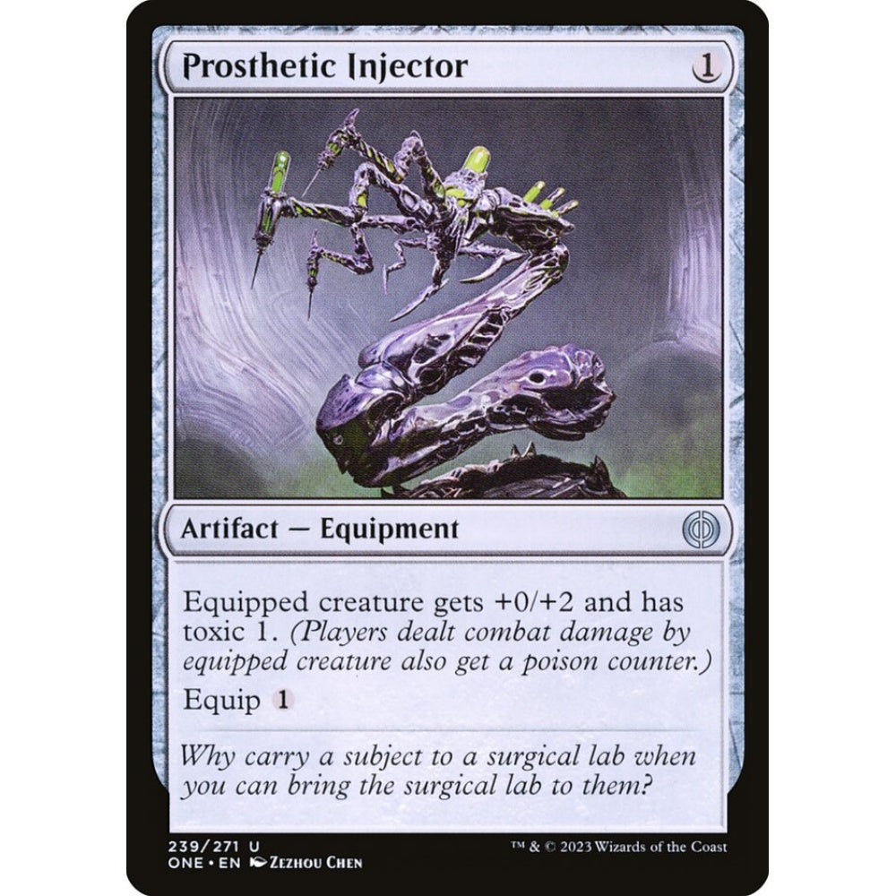 Prosthetic Injector, uncommon, 239, Magic the Gathering, Phyrexia: All Will Be One