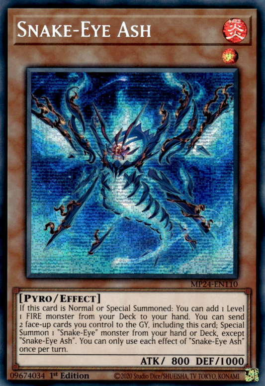 Snake-Eye Ash AGOV-EN007 Super Super Rare Yu-Gi-Oh Age of Overlord in Art