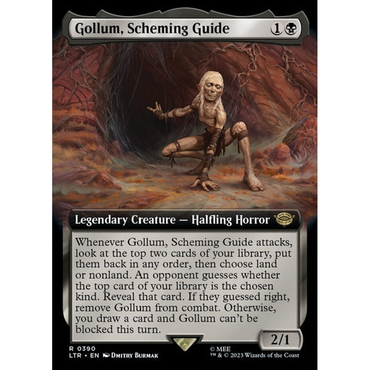 Gollum, Scheming Guide, rare, 390, Magic the Gathering, The Lord of the Rings: Tales of Middle-earth