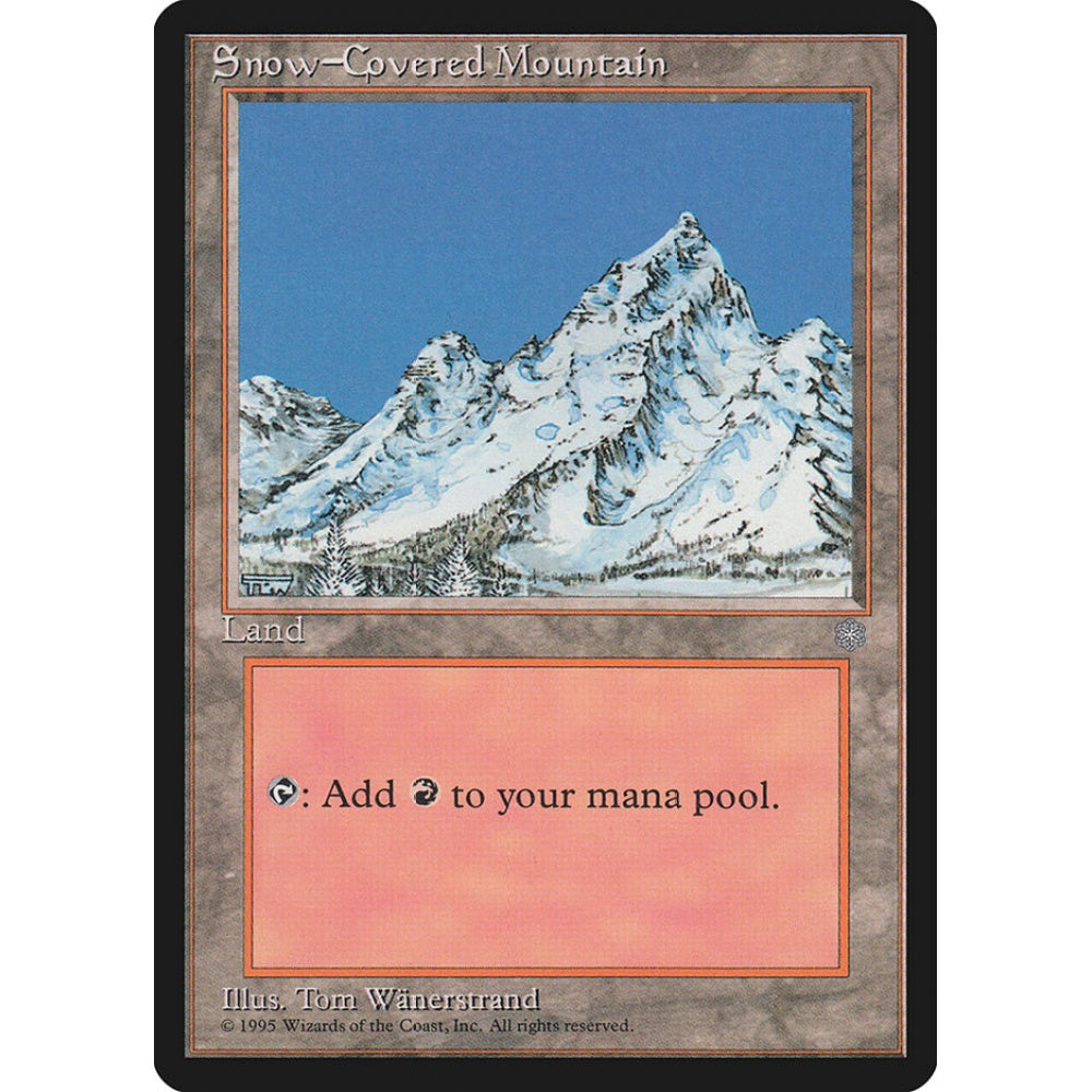 Snow-Covered Mountain common 379 Magic the Gathering Ice Age