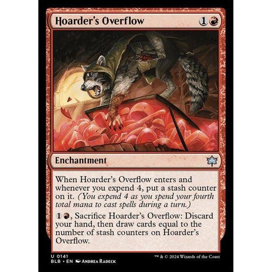 Hoarder's Overflow, 141, uncommon, Magic: The Gathering, Bloomburrow