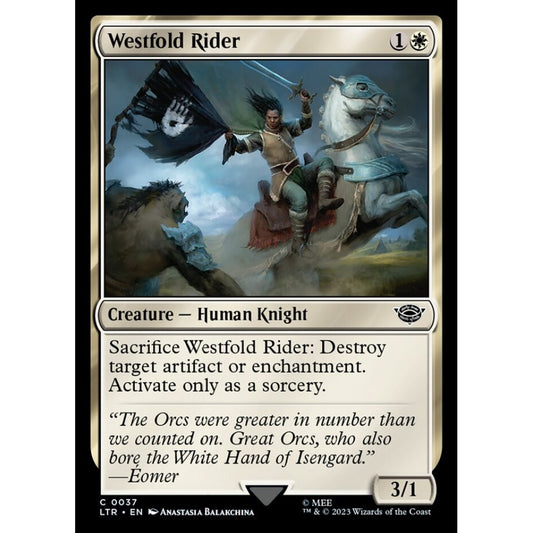 Westfold Rider, common, 37, Magic the Gathering, The Lord of the Rings: Tales of Middle-earth