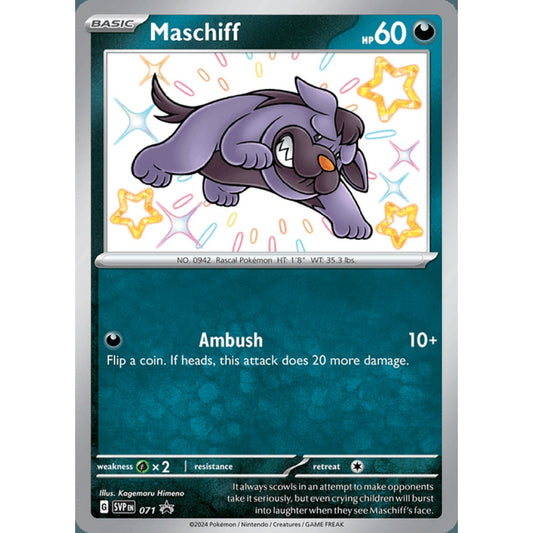 Maschiff Black Star Promo 71 Pokemon Card Game Scarlet & Violet Promos