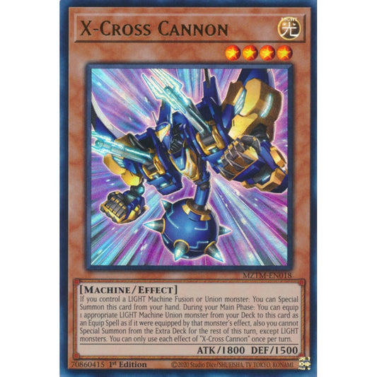 X-Cross Cannon MZTM-EN018 Collector's Rare Collector's Rare Yu-Gi-Oh Maze of the Master in Art