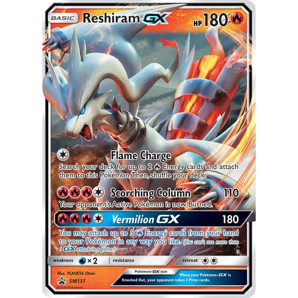 Reshiram-GX Promo SM137 Pokemon Card Game Sun & Moon Promos