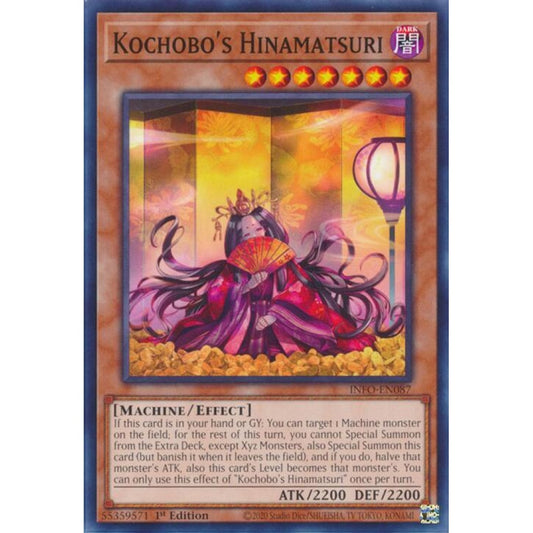 Kochobo's Hinamatsuri INFO-EN087 Common Yu-Gi-Oh The Infinite Forbidden