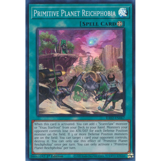Primitive Planet Reichphobia RA02-EN067 Super Super Rare Yu-Gi-Oh 25th Anniversary Rarity Collection II in Art