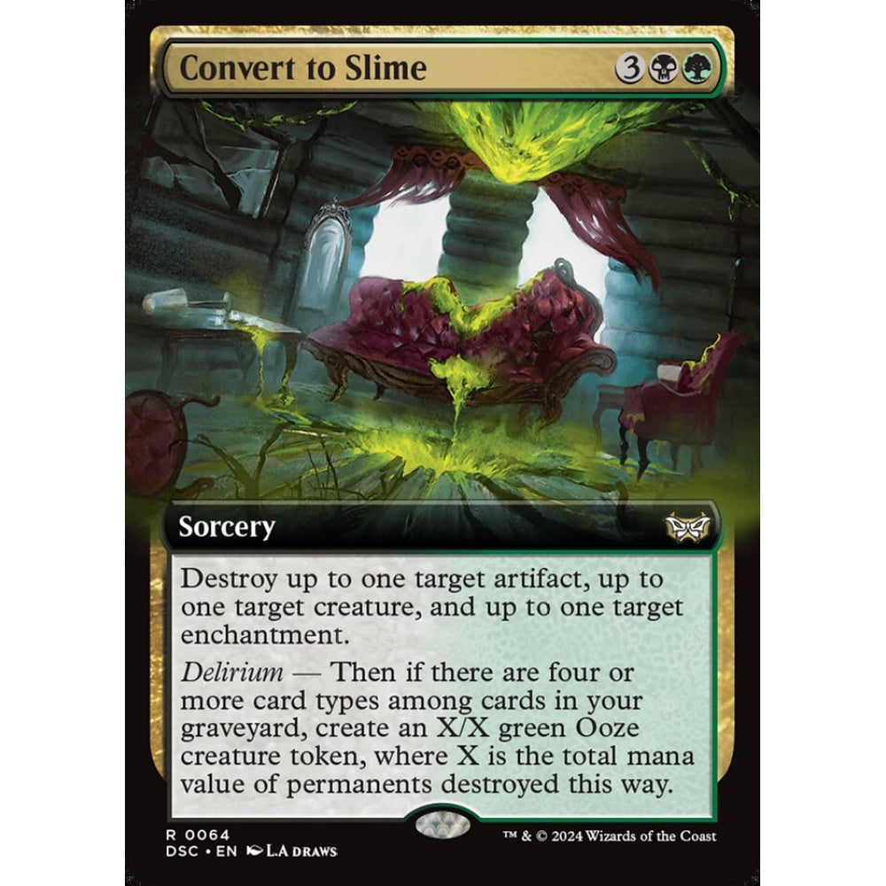 Convert to Slime, 64, rare, Magic: The Gathering, Duskmourn: House of Horror Commander