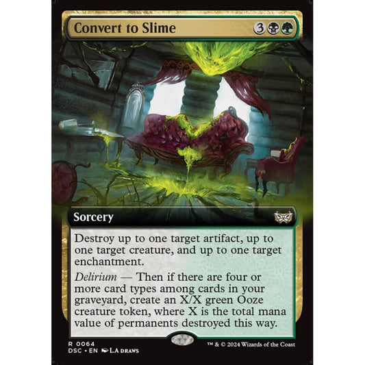 Convert to Slime, 64, rare, Magic: The Gathering, Duskmourn: House of Horror Commander