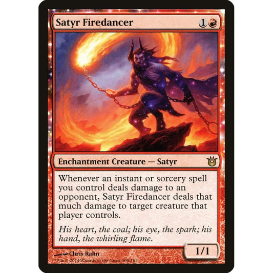 Satyr Firedancer rare 108 Magic the Gathering Born of the Gods