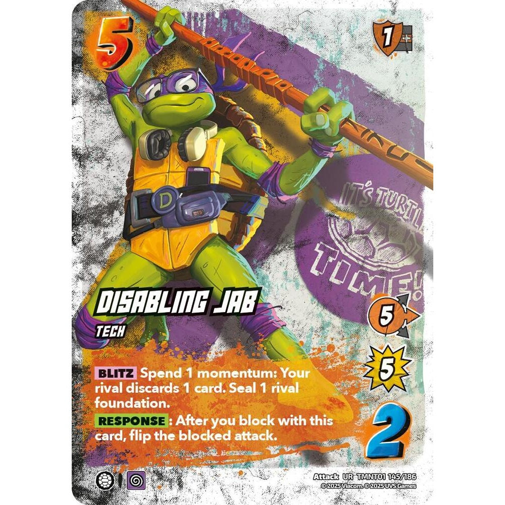 Disabling Jab 145/186 TMNT01 Universus Teenage Mutant Ninja Turtles Attack UR