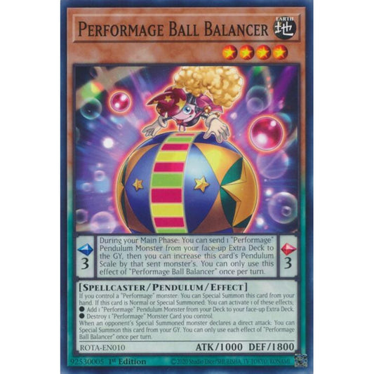 Performage Ball Balancer ROTA-EN010 Common Yu-Gi-Oh Rage of the Abyss