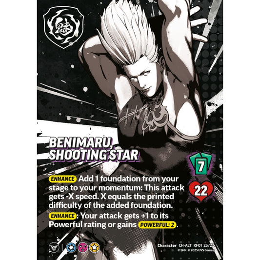 Benimaru, Shooting Star 25/22 KF01 Universus The King of Fighters XV: Challenger Series: Team Hero Character CH-ALT