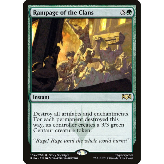 Rampage of the Clans rare 134 Magic the Gathering Ravnica Allegiance