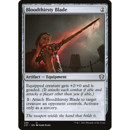 Bloodthirsty Blade uncommon 235 Magic the Gathering Commander 2021