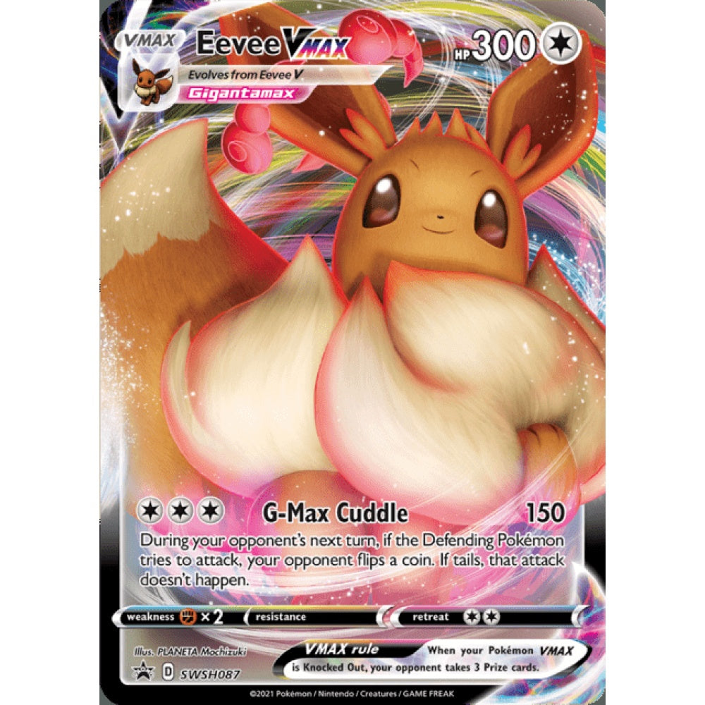Eevee VMAX Black Star Promo SWSH087 Pokemon Card Game Sword & Shield Promos