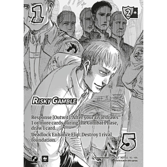Risky Gamble, 92/186, UR-ALT, UniVersus, Attack on Titan: Origins of Power