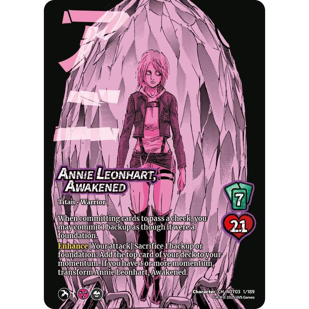 Annie Leonhart, Awakened // Female Titan 1/189 AOT03 Universus Attack on Titan: Apocalypse Character CH