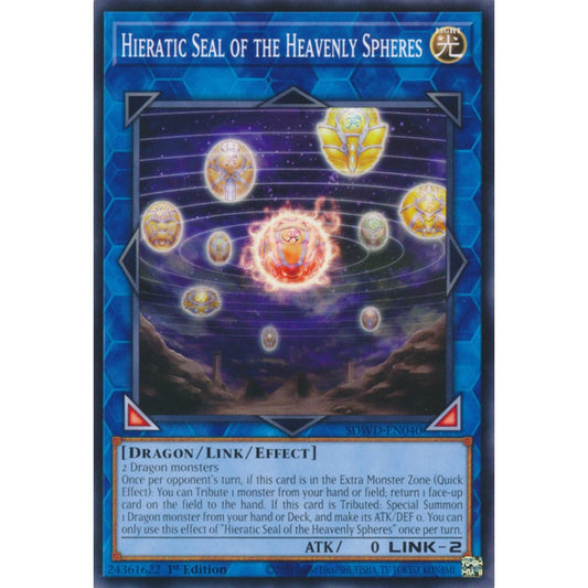 Hieratic Seal of the Heavenly Spheres RA02-EN039 Super Super Rare Yu-Gi-Oh 25th Anniversary Rarity Collection II in Art