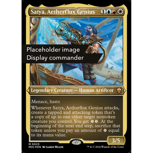 Satya, Aetherflux Genius, 150, mythic, Magic: The Gathering, Modern Horizons 3