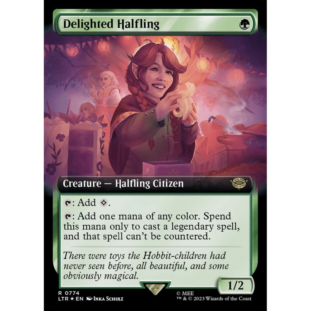 Delighted Halfling, rare, 774, Magic the Gathering, The Lord of the Rings: Tales of Middle-earth