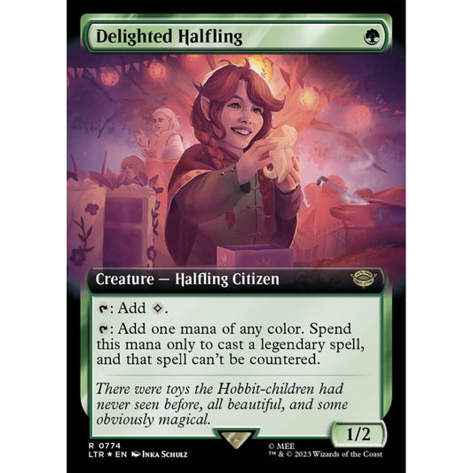 Delighted Halfling, rare, 774, Magic the Gathering, The Lord of the Rings: Tales of Middle-earth