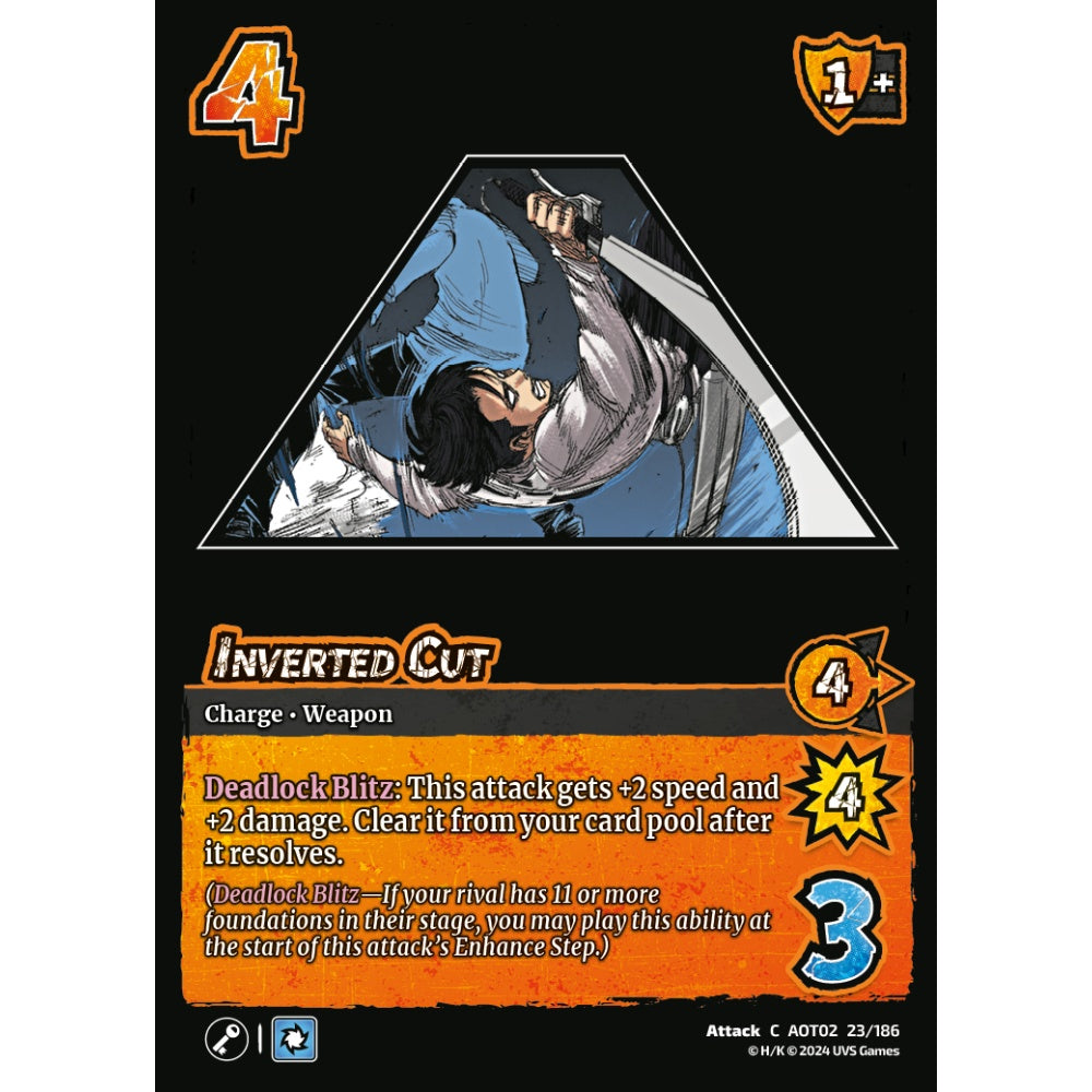 Inverted Cut, 23/186, AOT02, Universus, Attack on Titan: Origins of Power, Attack, C