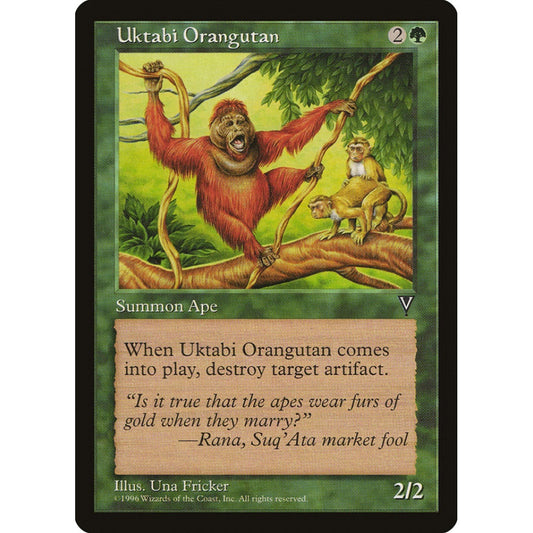 Uktabi Orangutan uncommon 123 Magic the Gathering Visions