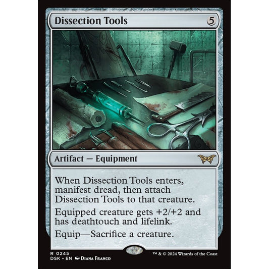 Dissection Tools, 245, rare, Magic: The Gathering, Duskmourn: House of Horror