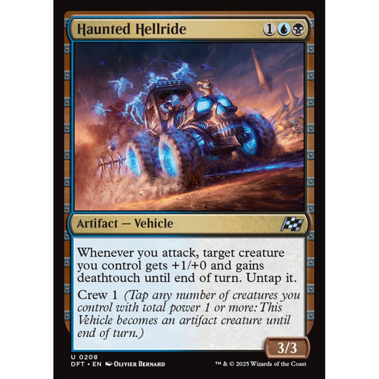 Haunted Hellride, 208, uncommon, Magic: The Gathering, Aetherdrift