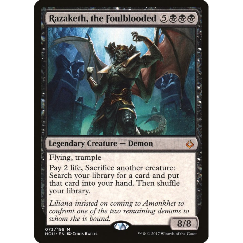 Razaketh, the Foulblooded mythic 73 Magic the Gathering Hour of Devastation