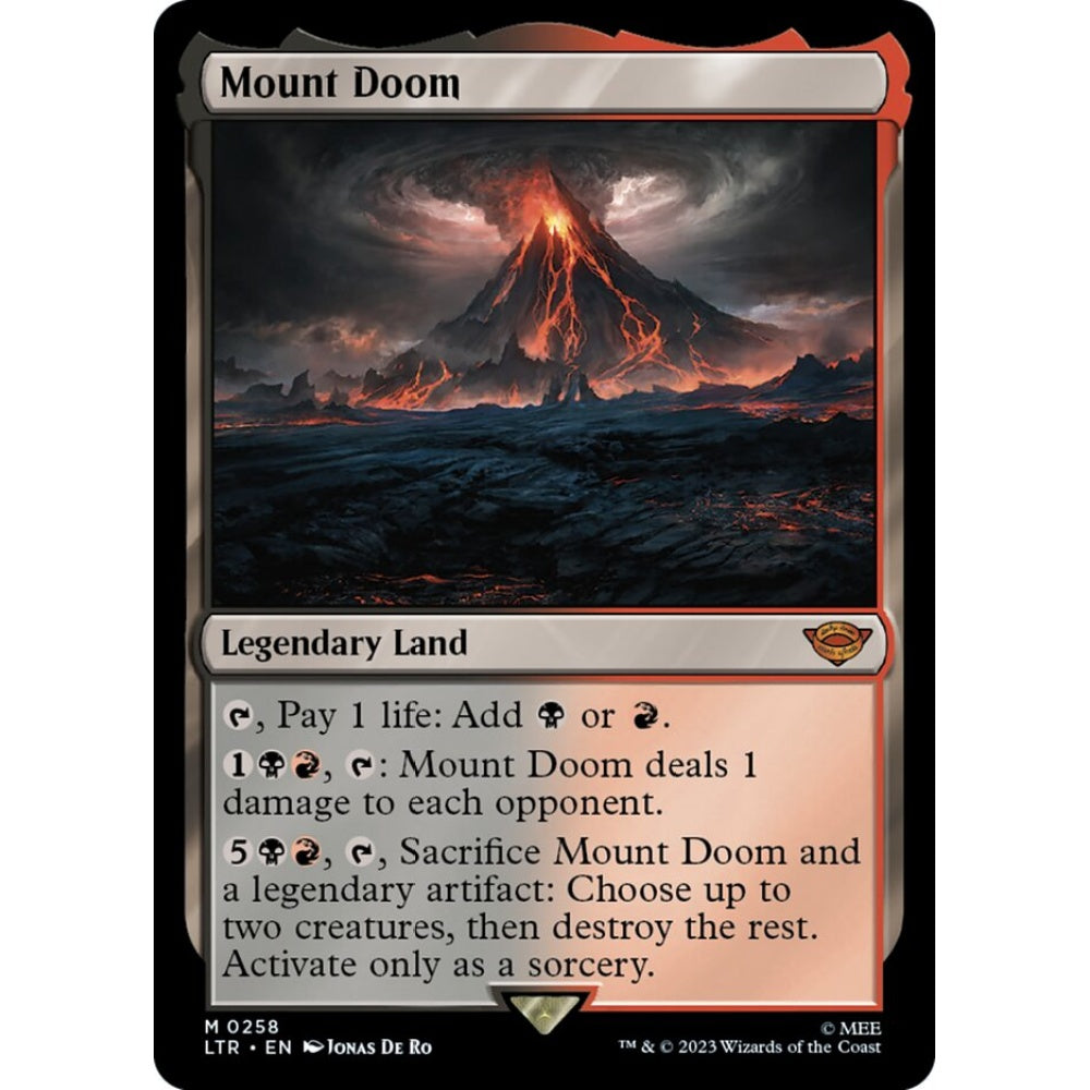 Mount Doom, mythic, 258, Magic the Gathering, The Lord of the Rings: Tales of Middle-earth