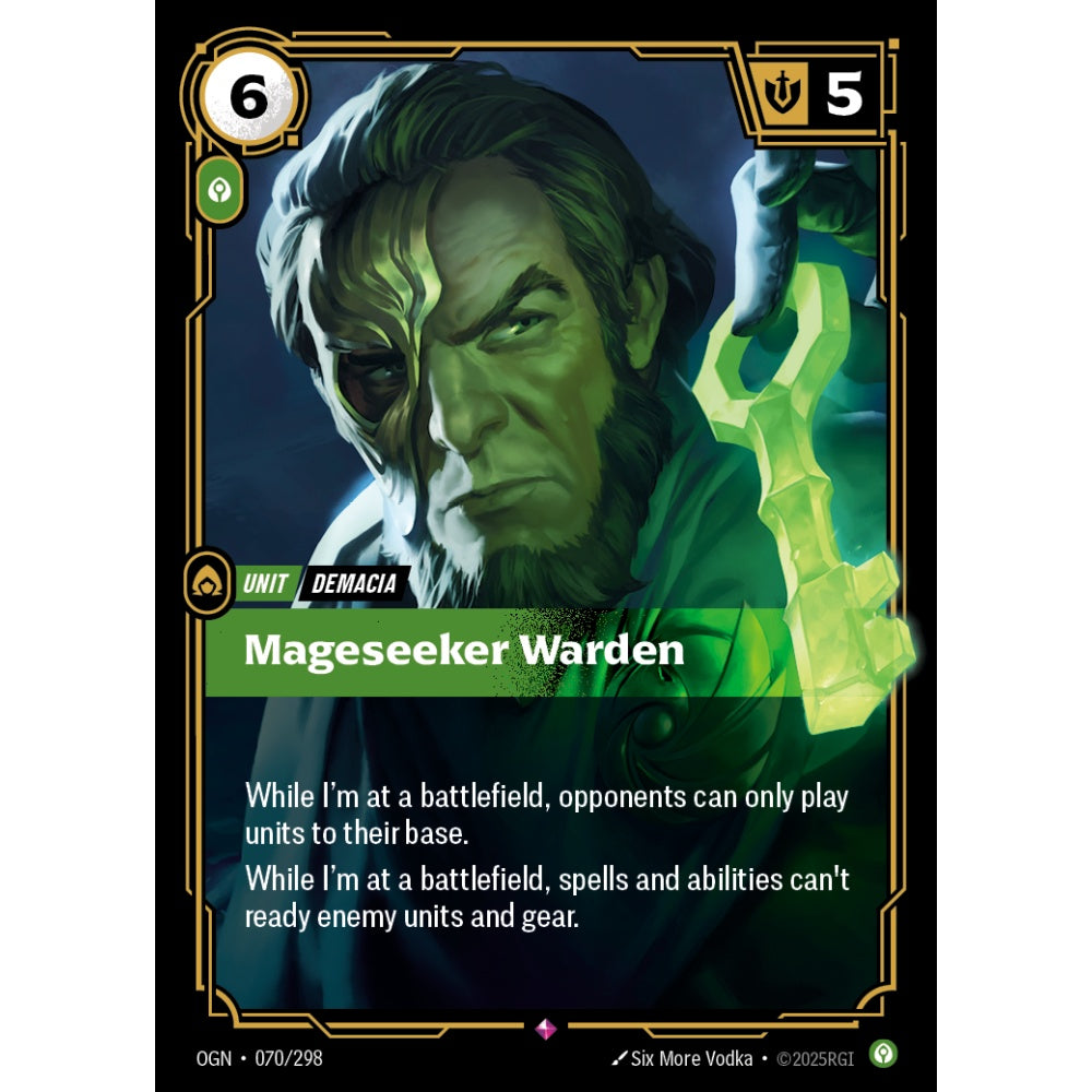 Mageseeker Warden OGN-070/298 Riftbound Card Game Origins Rare