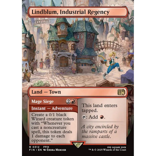 Lindblum, Industrial Regency // Mage Siege rare 312 Magic the Gathering Final Fantasy