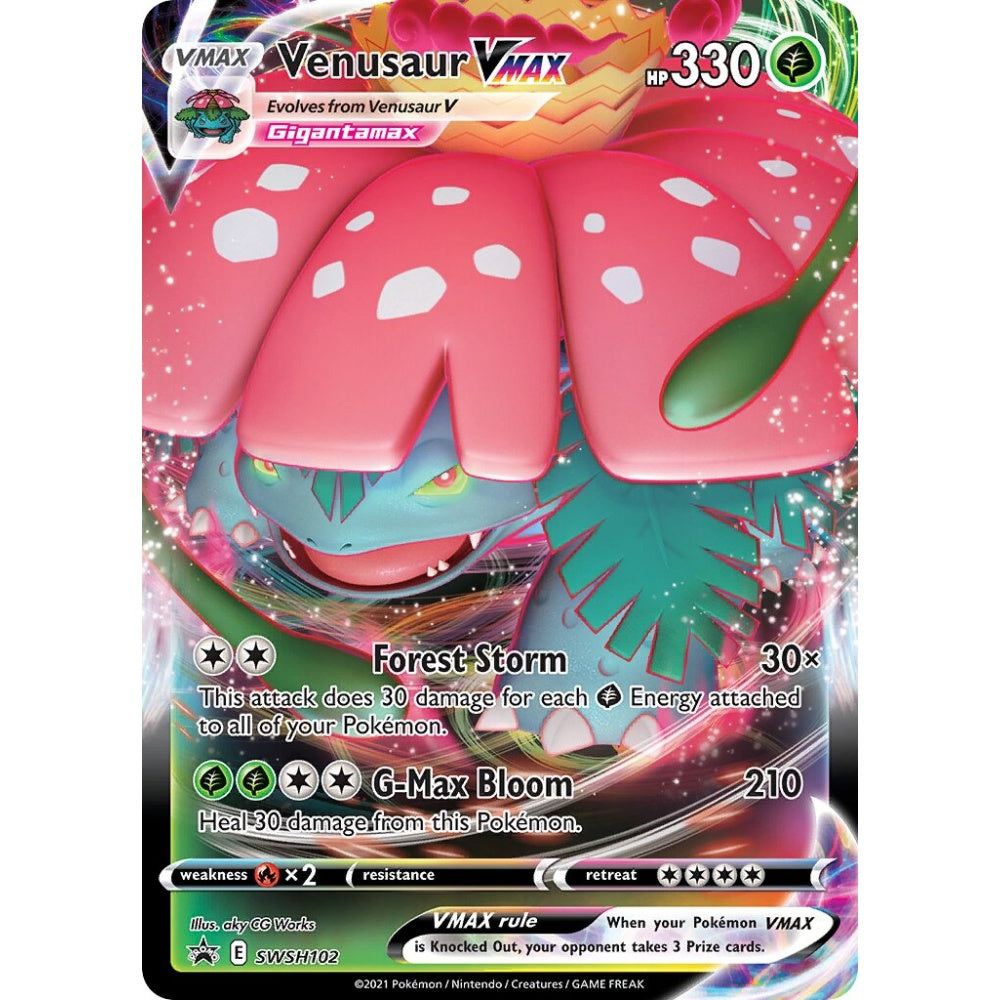 Venusaur VMAX Promo SWSH102 Pokemon Card Game Sword & Shield Promos