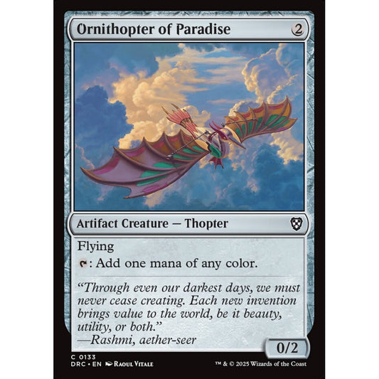 Ornithopter of Paradise, 133, common, Magic: The Gathering, Aetherdrift Commander
