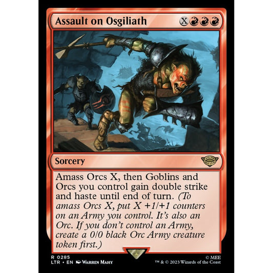 Assault on Osgiliath, rare, 285, Magic the Gathering, The Lord of the Rings: Tales of Middle-earth