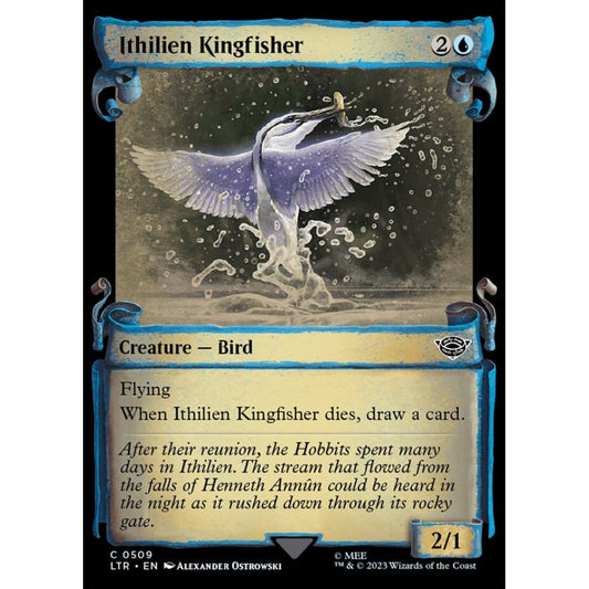 Ithilien Kingfisher, common, 509, Magic the Gathering, The Lord of the Rings: Tales of Middle-earth