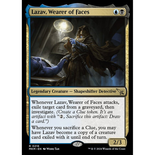 Lazav, Wearer of Faces rare 216 Magic the Gathering Murders at Karlov Manor